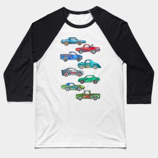 Toy Car Pile Up Baseball T-Shirt